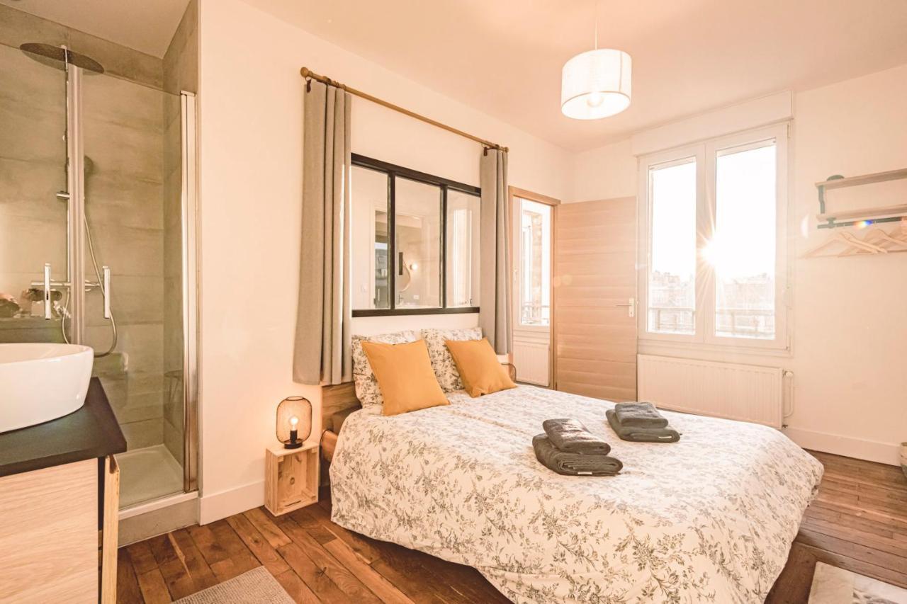 Charme De L'Ancien Pour Cet Appartement Entierement Renove Dans L'Hypercentre De Reims Exteriör bild